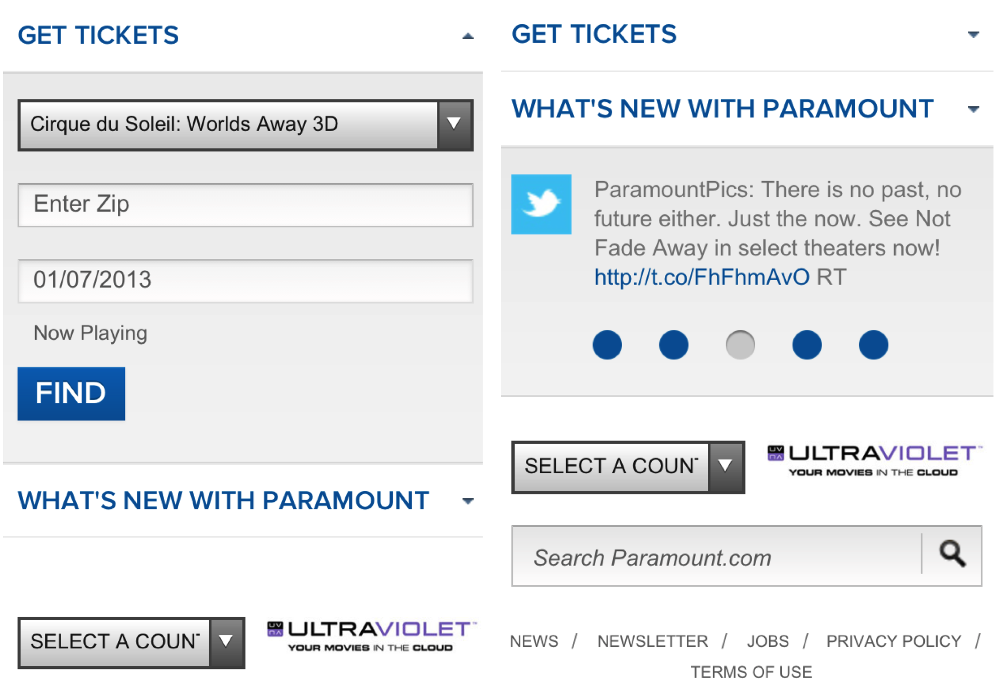 Mobile-Footer